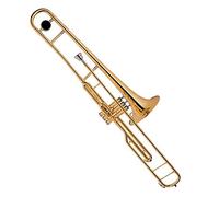 KERREY Trombone Corpo in Ottone Laccato Oro Valvole A Pistone Trombone Alto