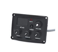 KERREY Ukulele Piezo Pickup Preamp System 3-Band Eq. Equalizzatore LCD. Visualizza con La Funzione di Sintonizzazione Pickup Chitarra Acustica