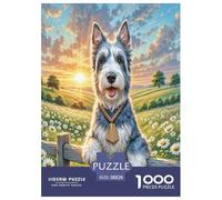 Kerry Blue Terrier Puzzle Impossibili 1000 Pezzi Animali fedeli Decorazione Per La Casa. Giochi Rilassamento E Intelligence Per Adulti E Bambini Da 12 Anni 38x26cm/1000pcs