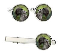 Kerry Blue Terrier set di mollette in una scatola con immagine Art-Dog