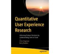 Kerry Rodden Chris Chapman Quantitative User Experience Research (Tascabile)