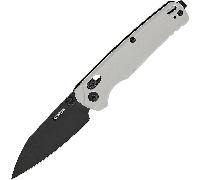 Kershaw BEL AIR - ALUM COATED WHT/MAGNACUT BLK DuraLock K-6105WBLK