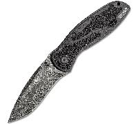 Kershaw BLUR - ALUM BLK/DAM Damascus Aluminum Linerlock K-1670BLKDAM