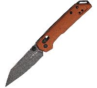 Kershaw MINI IRIDIUM REVERSE TANTO BRONZE BW D2 Aluminum DuraLock K-2051RBRZBW