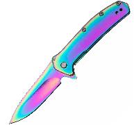 KERSHAW OUTCOME RAINBOW 4Cr14 Acciaio Inossidabile Framelock K-2044RBW