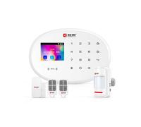 KERUI W202 Kit Sistema di Allarme WIFI GSM Tuya Home Security Supporta Alexa con Sensore Porta e Rilevatore di Movimento Spina UE