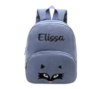Keruidian Il ricamo ha personalizzato lo zaino dei bambini, regali su ordinazione del bambino dell'asilo materno, zaino dei bambini con la borsa di scuola, C, L