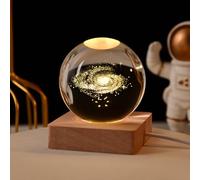 Keruidian Luce notturna a LED con sfera di cristallo personalizzata, decorazione per camera da letto, ufficio, regalo, matrimonio, coppia, genitori, foto di animali domestici, souvenir (6 cm)