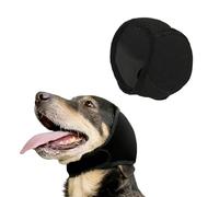 KERYBW Cuffie Antirumore per Cani,protezione impermeabile per le orecchie,Regolabili Fasce Cani Testa,fascia elastica con isolamento acustico per bloccare i rumori,calmare,fare il bagno(Nero S)