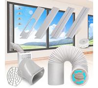 Kerykwan - Kit per condizionatore d'aria portatile con tubo di scarico da 15 cm, regolabile, per condotti di ventilazione CA universale per finestre orizzontali e verticali
