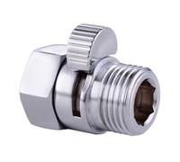 KES K1140B-CH - Valvola di intercettazione per doccia, in ottone, valvola Shut-Off di ricambio G 1/2, cromato lucido, K1140B-CH
