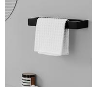 KES Porta Asciugamani da Bagno Anello Portasciugamani Supporto da Parete Stile Moderno Acciaio Inossidabile SUS304 Nero Opaco, A23080-BK