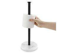 KES Portarotolo di carta igienica nero autoportante con base in marmo pesante, supporto per carta igienica da bagno per 3 rotoli in acciaio inox, BPS202S39-BK