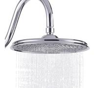 KES Soffione doccia a pioggia, 22,9 cm, grande, rotondo, fisso, con sfera girevole in ottone cromato lucido, J325S9-CH