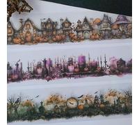 Kesari 3 Volume Adesivi per scrapbooking Washi Tape,serie gotica Stickers per scrapbooking a tema Halloween per album fotografici,calendari,bullet journal(Magic Ball)