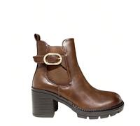 KESCA stivaletti bassi da donna, stivaletti con tacco largo da donna 1. Stile moderno e versatile: questi stivaletti bassi con tacco largo sono pensati per la donna contemporanea che cerca lo stile se