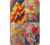 Kesha's Rainbow Part 1 Poster retrò metallo latta vintage cartello 30,5 x 20,3 cm casa bar uomo grotta decorazione da parete