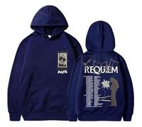 Keshi Requiem World Tour Logo Merch Felpe con Cappuccio A Maniche Lunghe con Stampa alla Moda,Blu,XXS