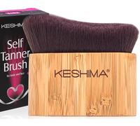 Keshima, Pennello per autoabbronzante, grande pennello per abbronzante per viso e corpo, applicatore Kabuki Tan per una copertura liscia e uniforme