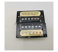 Keshuo Chitarra elettrica Alnico Humbucker Pickup Zebra Black Gold Chrome set humbucker(Zebra)