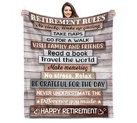 Kesidilo Divertente regalo di pensionamento per uomo/donna 2024, regalo di addio per colleghi, donne/uomini, regalo di pensione felice coperta 127 x 152,4 cm, miglior regalo in pensione per collega,