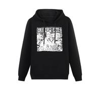 KESIHANXIANGUO Subhumans Evolution Unisex Hooded Printed Pullover Hoodies Mens Black Sweatshirts S