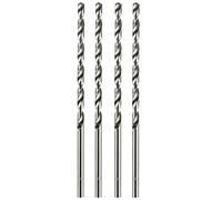 Kesiku Punte elicoidali extra lunghe da 6 mm, in metallo HSS, lunghezza 160 mm, 4 pezzi