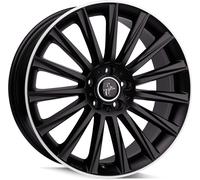 Keskin KT18 8.5JX19 5/112 ET30 72.6 - Cerchio in lega lucidata, colore: Nero opaco