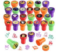 Kesote 26 Pezzi Timbri Halloween, Timbri per Bambini di Stile di Halloween Multicolori Timbri di Plastica Auto Inchiostrazione Perfetto per Fai-da-Te