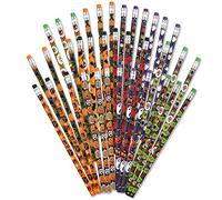 Kesote 36 Matite Halloween Bambini, Matita Halloween, Matite con Disegni Diversi di Halloween Regalo per Bambini, Halloween Gadget