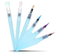 Kesote Pennello con Serbatoio, 6 Pezzi Pennelli con Serbatoio per Acquerello, Pennelli Acquerello