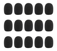 Kesote Set di 15 Coperture di Mini Microfono Nera Copertura di Spugna, Mini Dimensione