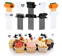Kesote Set di Topper di Torta Topper Decorativo per Torta, Panini, Tramezzini, Cupcake (topper di halloween 2)