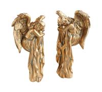 KESOTO 2 Statuette di Angeli Parete, Figure angeliche per Sala da Pranzo e cameretta dei Bambini.