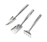 KESOTO 3X Mini Attrezzi da Giardino, attrezzo per Sabbia da Spiaggia, Piccolo, Compatto, Portatile, Set di Attrezzi da Giardinaggio, attrezzo Manuale per, Pale E Rastrello