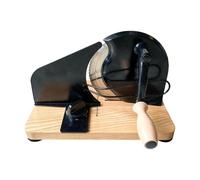 KESOTO Affettatrice Manuale Pane Regolabile Metallo con Base in Legno Macchina Taglia Pane Domestica Spessore Selezionabile Facile Utilizzo Adatta per Cucin