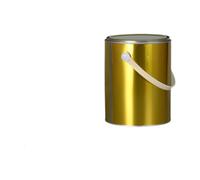 KESOTO Barattolo di vernice vuoto Barattoli di vernice in metallo antiruggine con manico e coperchio Contenitore di stoccaggio per vernici Progetti fai da te, 4l