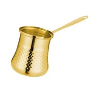 KESOTO Caffettiera Gold W con beccuccio antitrabocco per fornelli a Gas, utensile da Cucina con Impugnatura Comoda, scaldaburro, pentolino per sciogliere Il, L