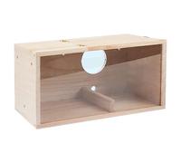 KESOTO Casetta per Uccelli in Legno, Riparo per Cinciallegre E Parrocchetti, Ideale per Giardino E Spazi Esterni, Apertura Giusta