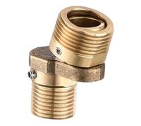 KESOTO Connettore a gomito curvo angolato per doccia a pedale per vasca da bagno, adattatore universale affidabile per rubinetto doccia da bagno in rame