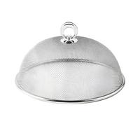 KESOTO Copertura Alimenti Rete Tenda Paraschizzi Coperchio Piatto Protezione Cibo Riutilizzabile Acciaio Inossidabile Adatto a Campeggio Tavolo Da Pranzo Cu, L