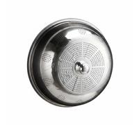 KESOTO Copertura in Acciaio Inossidabile Cupola Coperchio Paraschizzi Rete con Manico Comodo E Struttura a Cupola Traspirante Protezione da Polvere E Adatta Picnic Patio Feste All’aperto, 80 Cm