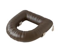 KESOTO Copriwater Universale Morbido Cuscino Rialzato Coprisedile WC Impermeabile Riutilizzabile Imbottito in Pelle PU Adatto Bagni di Hot, Marrone