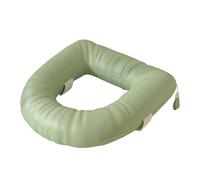 KESOTO Copriwater Universale Morbido Cuscino Rialzato Coprisedile WC Impermeabile Riutilizzabile Imbottito in Pelle PU Adatto Bagni di Hot, Verde Chiaro