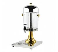 KESOTO Dispenser per Bevande Commerciale Erogatore per Succhi Camera Trasparente Resistente Struttura Solida Adatto per Servizi Ristorazione Colazioni Buffet Feste Catered, Oro, Oro