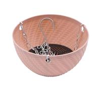 KESOTO Fioriera Sospesa Contenitore per Piante Vaso Pensile Cesto Decorativo con Catena Rimovibile E Foro di Drenaggio Adatta per Arredare Casa, Rosa