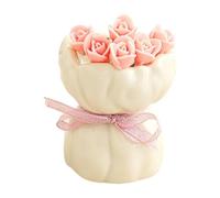 KESOTO Forchette da frutta a forma di rosa con supporto, stuzzicadenti decorativi per insalata, ideali per la tavola di casa o per le feste, Forchette a Rosa Rosa