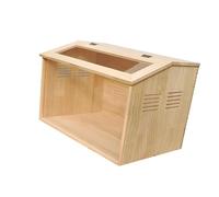 KESOTO Gabbia di Nidificazione per Galline in Legno, Gabbia per Quaglie, Casa Versatile, Habitat per Piccoli Animali, Habitat per Animali Domestici Impilabil, 50x30x30cm