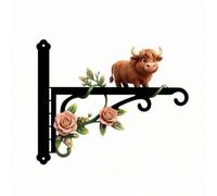 KESOTO Gancio da Avvitare a Parete Robusto | Resistente, Staffa Mucca, Pesante, Ferramenta, per Giardino, Patio, Del Giardinaggio