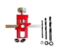 KESOTO Gancio per Ferramenta per Mobili, Versatile Ausilio per La Lavorazione Del Legno, Morsetto per Porte E Installatore per Mobili E Armadi, Rosso